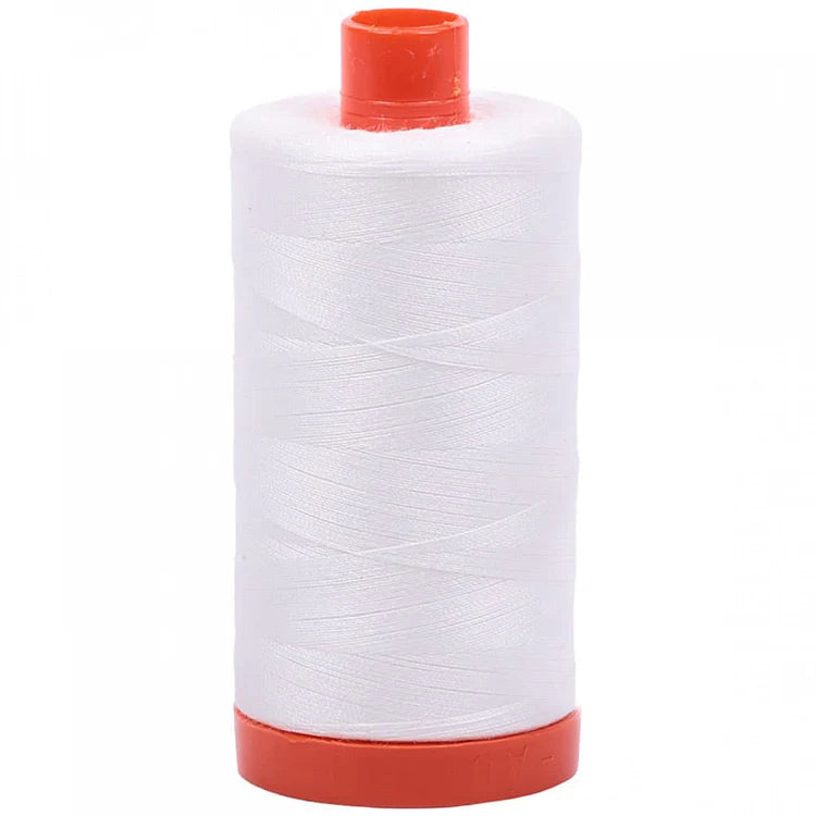 Aurifil 50w Mako Cotton Thread, Natural White 2021, 1422 yards