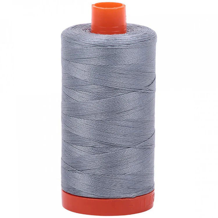 Aurifil 50w Mako Cotton Thread, Light Blue Gray 2610, 1422 yards