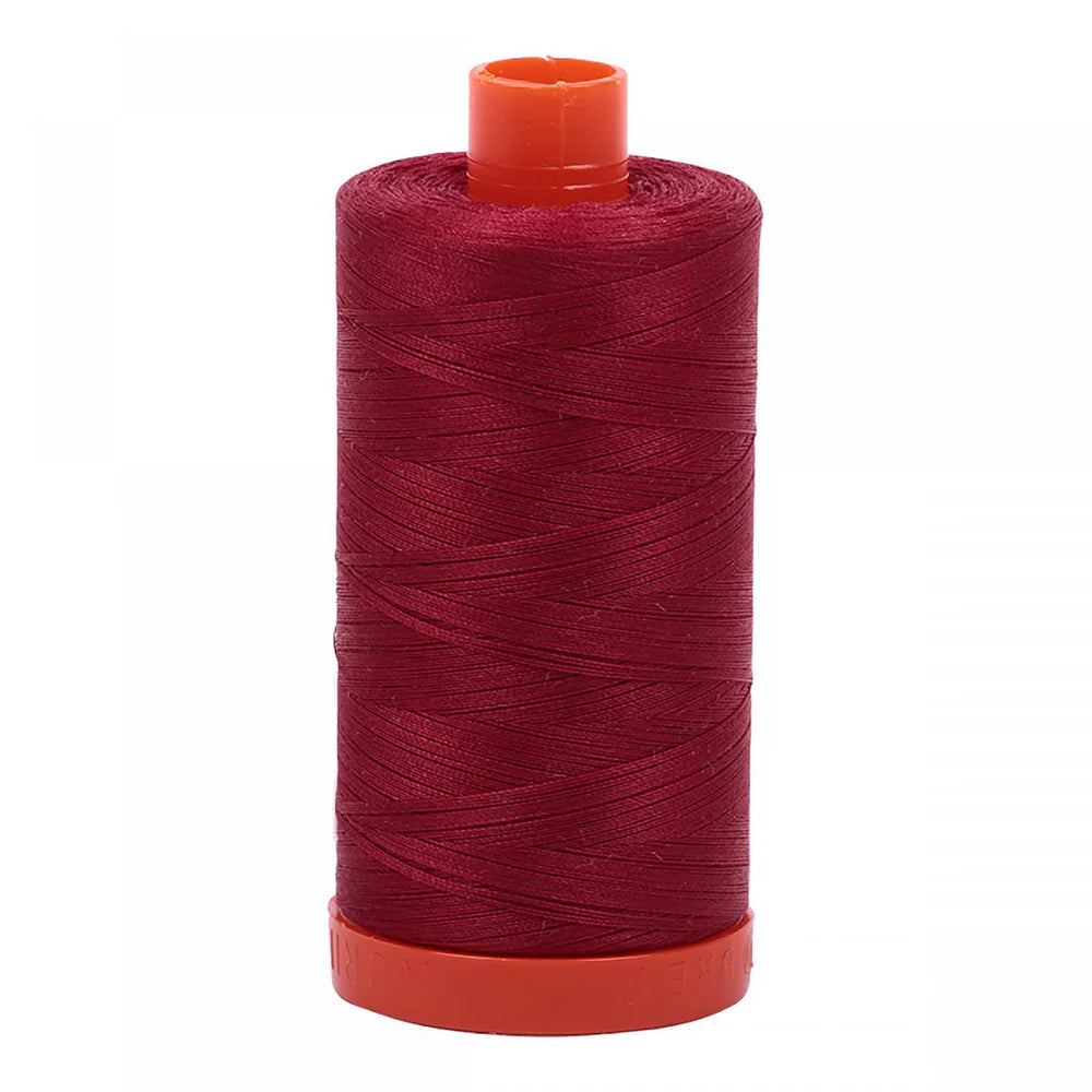 Aurifil 50w Mako Cotton Thread, Burgundy 1103, 1422 yards