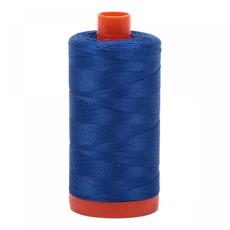 Aurifil 50w Mako Cotton Thread, Medium Blue 2735, 1422 yards