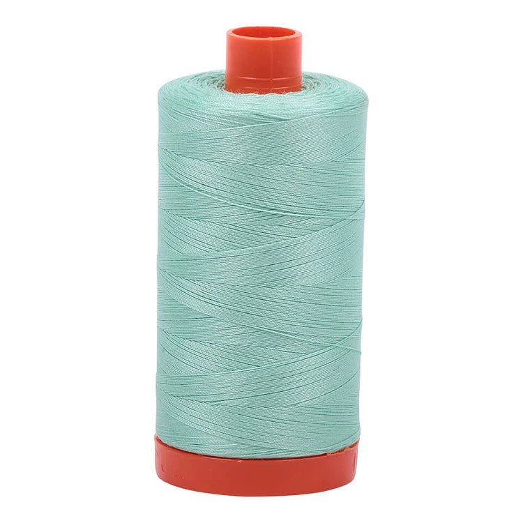 Aurifil 50w Mako Cotton Thread, Medium Mint 2835, 1422 yards