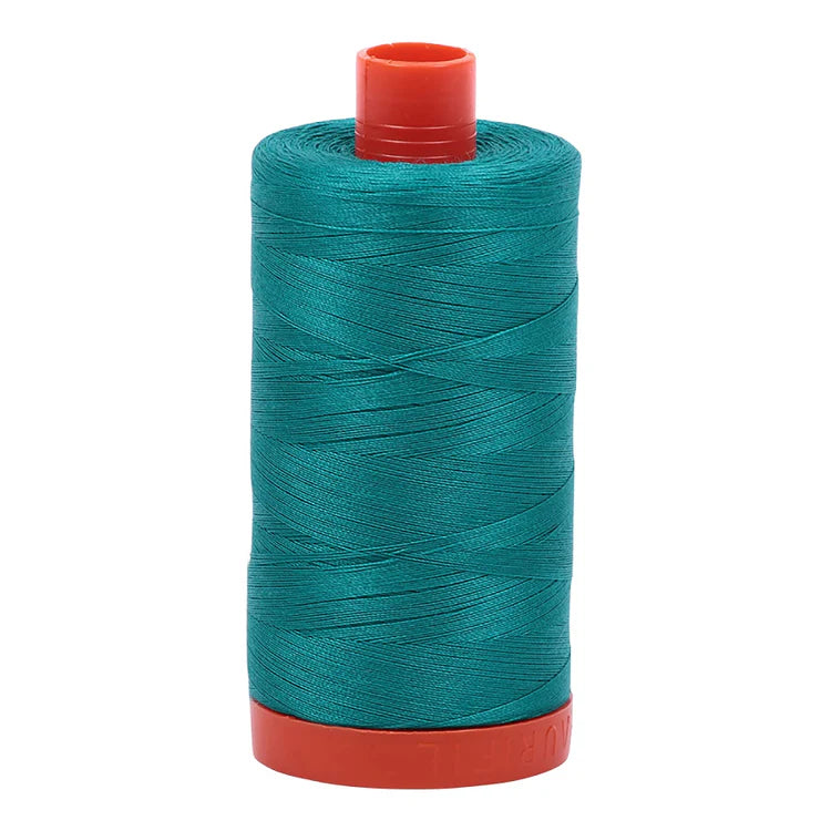 Aurifil 50w Mako Cotton Thread, Jade 4093, 1422 yards