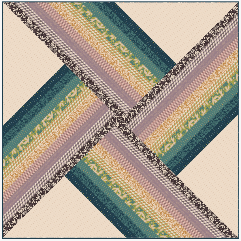 Adventureland Throw Quilt Top - Boho Version