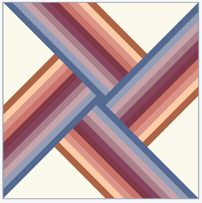 Adventureland Throw Quilt Top - Sedona Version