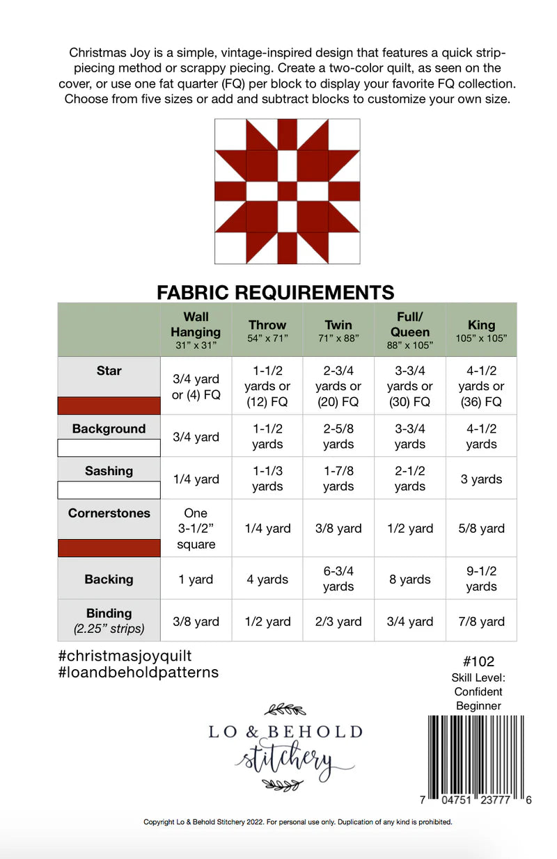 Christmas Joy by Lo & Behold Stitchery