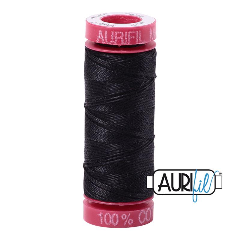 Cotton Mako Thread 12wt Black 4241