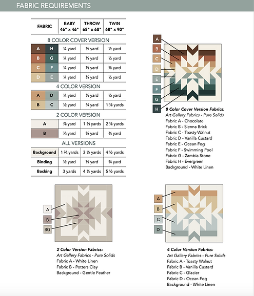 Deschutes Quilt Paper Pattern by Abby Maed