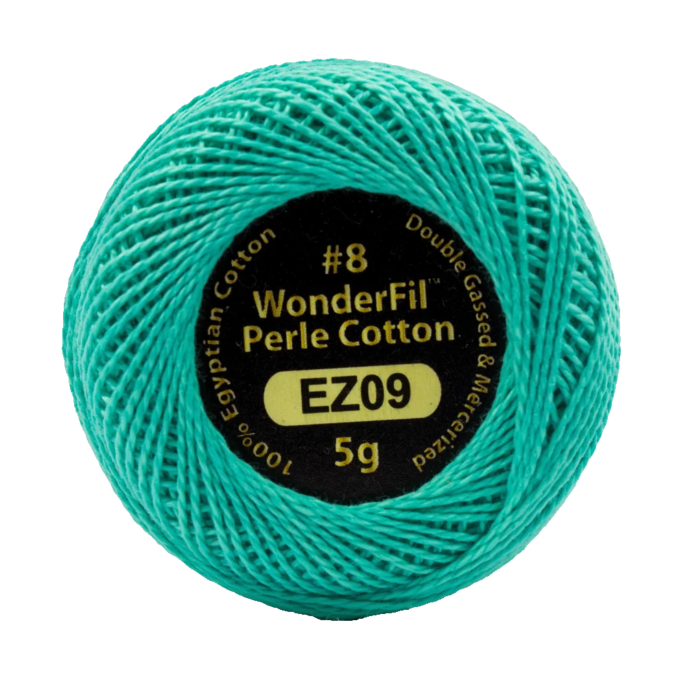 Wonderfil Eleganza 8 wt Perle Cotton, Sea Glass
