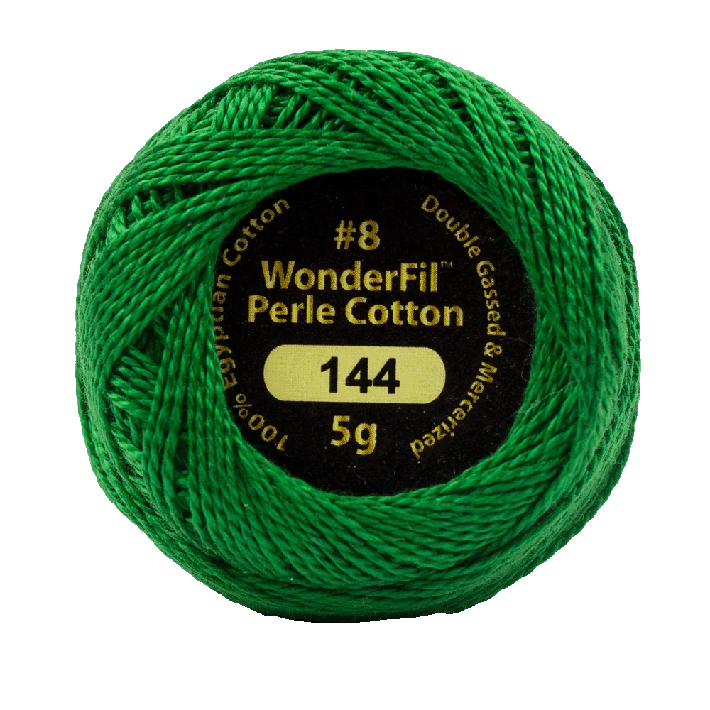 Wonderfil Eleganza 8 wt Perle Cotton, Emerald
