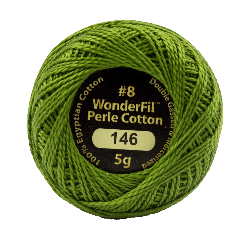 Wonderfil Eleganza 8 wt Perle Cotton, Tart Capers