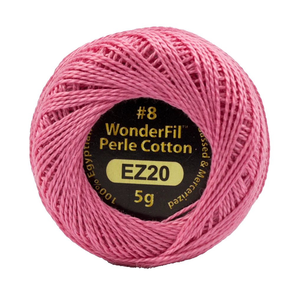 Wonderfil Eleganza 8 wt Perle Cotton, Flamingo