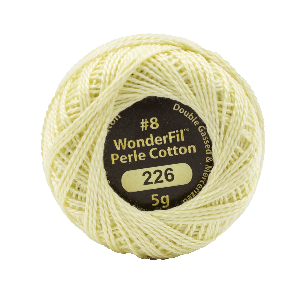 Wonderfil Eleganza 8 wt Perle Cotton, Dandelion Puff