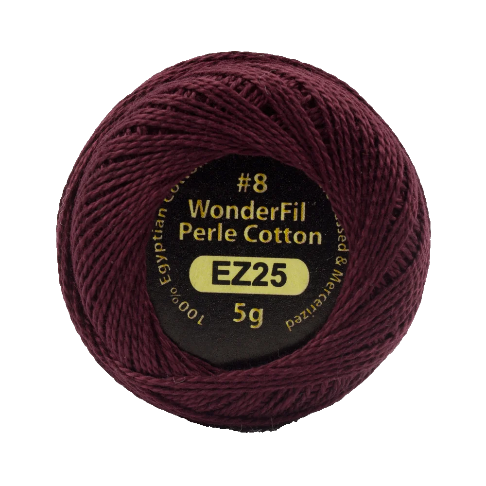 Wonderfil Eleganza 8 wt Perle Cotton, Rosewood