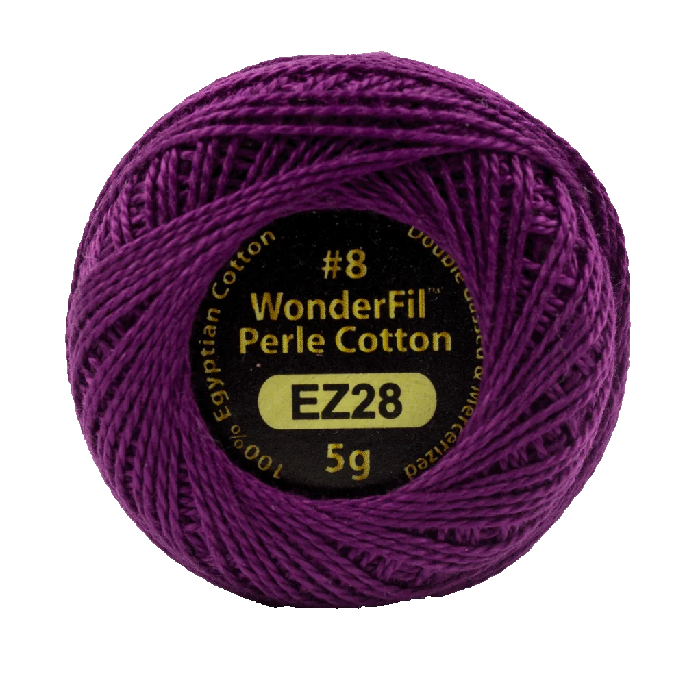 Wonderfil Eleganza 8 wt Perle Cotton, Royal Robes, EZ28