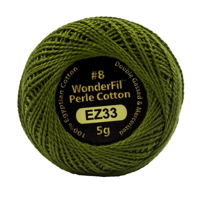 Wonderfil Eleganza 8 wt Perle Cotton, Marsh Green