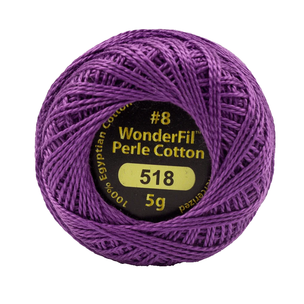 Wonderfil Eleganza 8 wt Perle Cotton, Amethyst