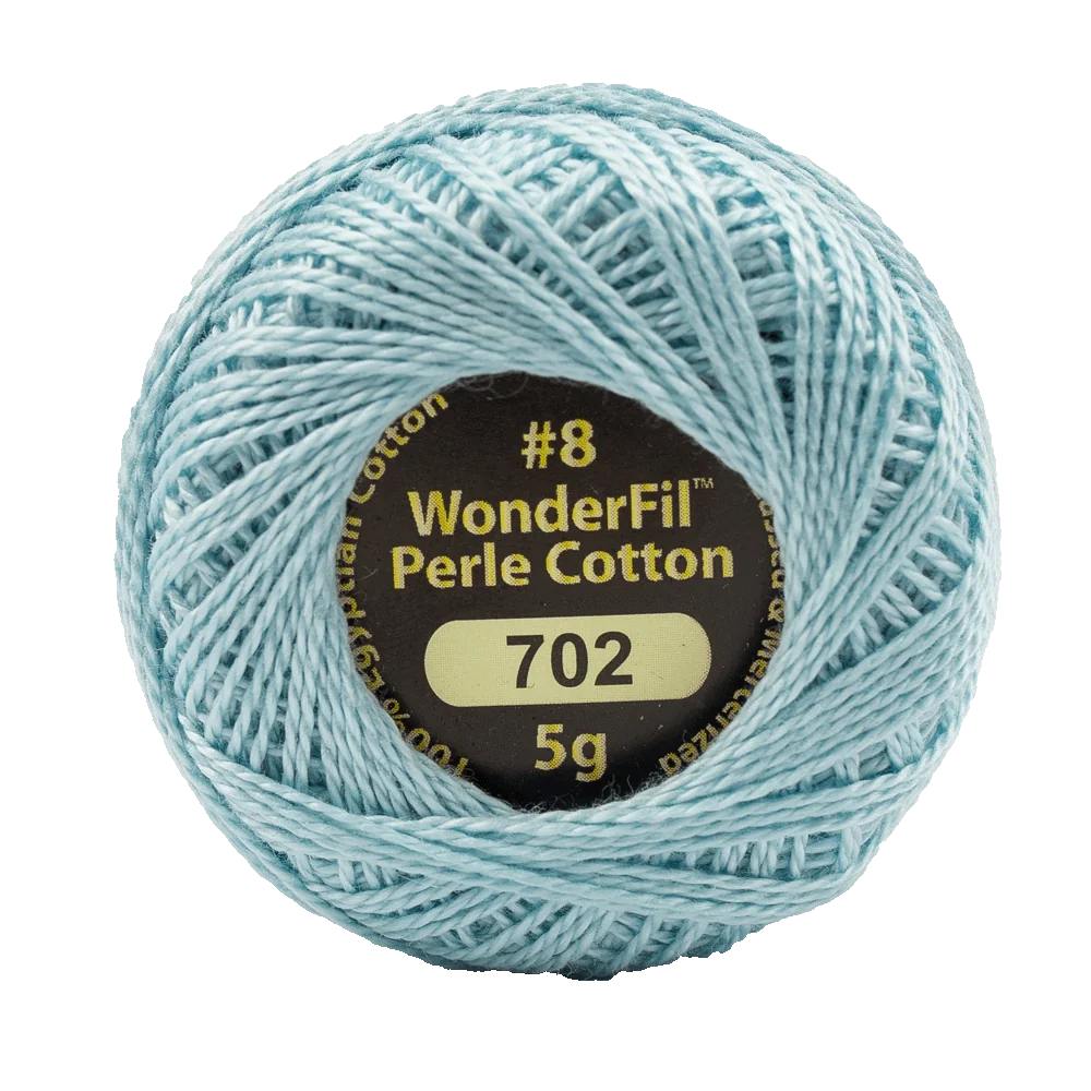 Wonderfil Eleganza 8 wt Perle Cotton, Spring Rain