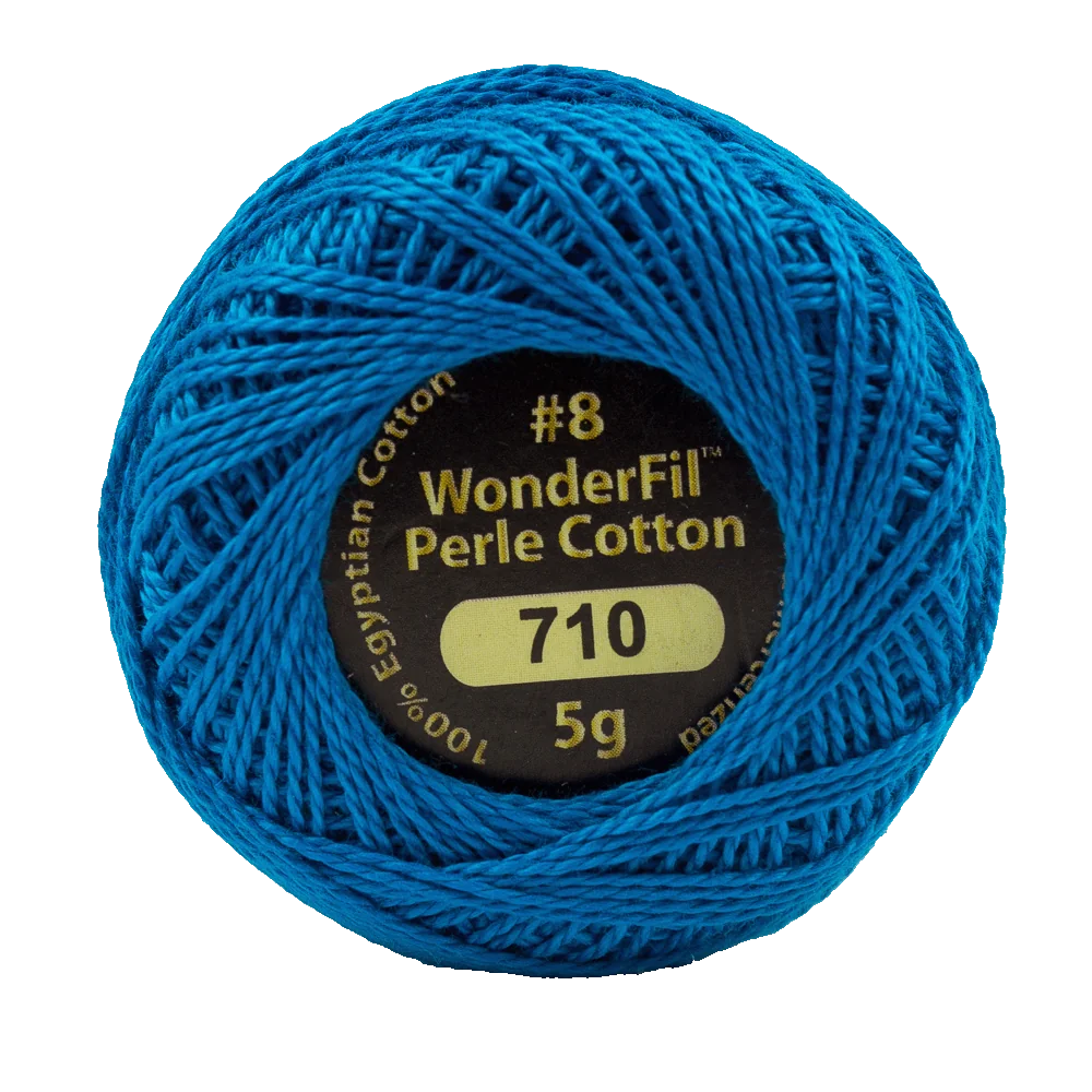 Wonderfil Eleganza 8 wt Perle Cotton, Bottle Blue
