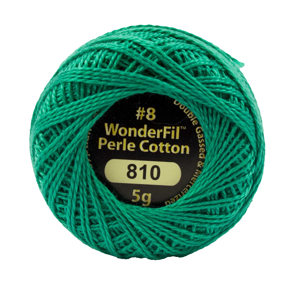 Wonderfil Eleganza 8 wt Perle Cotton, Emerald