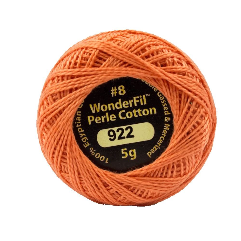 Wonderfil Eleganza 8 wt Perle Cotton, Coral