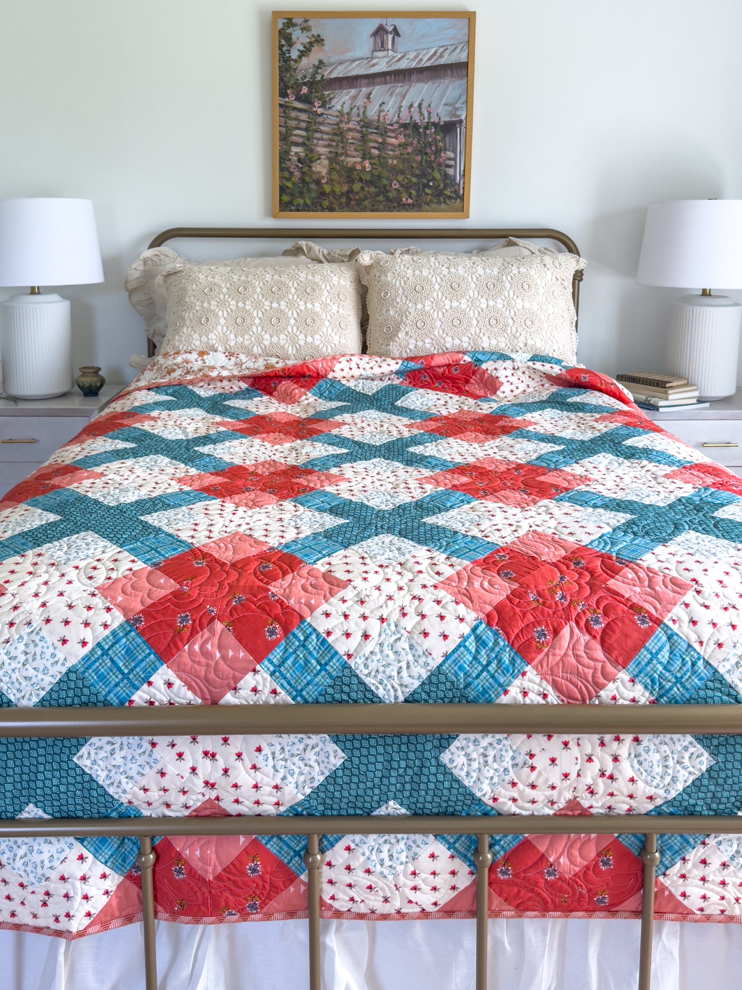 Granny Plaid Cover Quilt Kit - Throw or Full/Queen