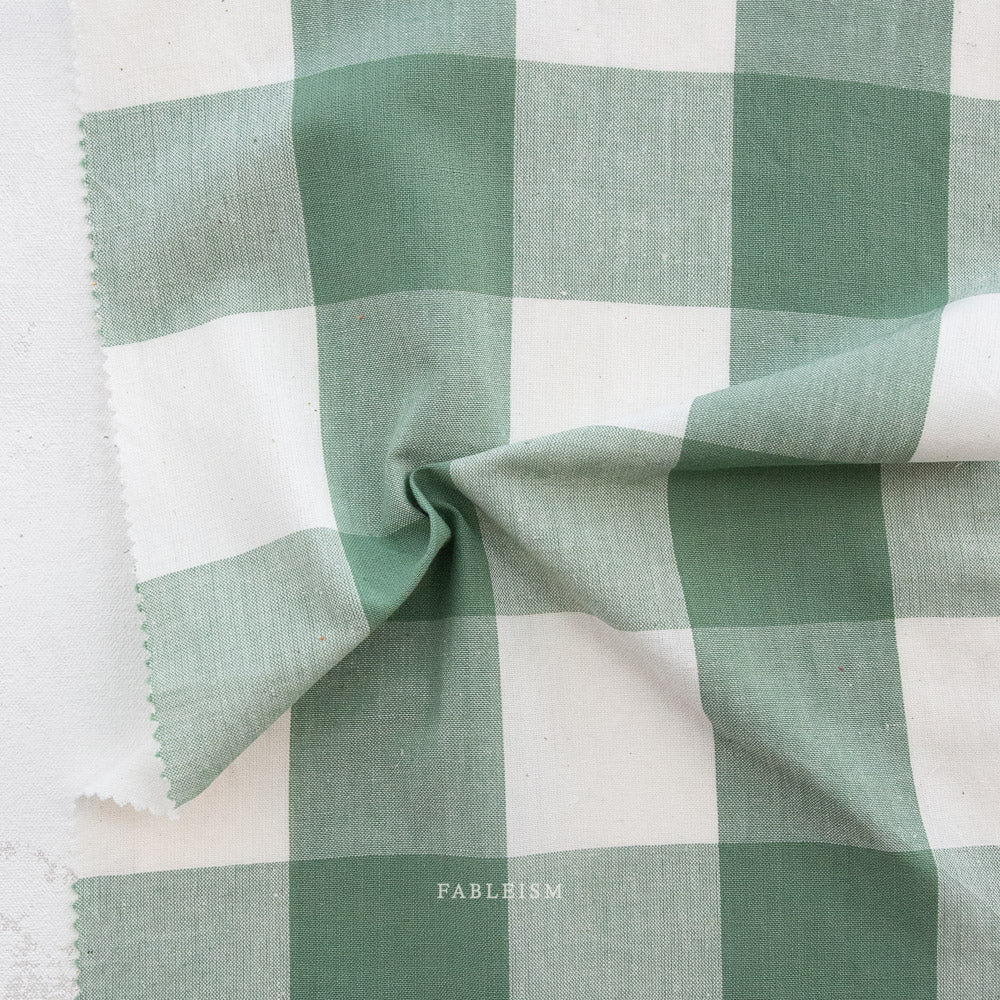 Large Camp Gingham in Eucalyptus