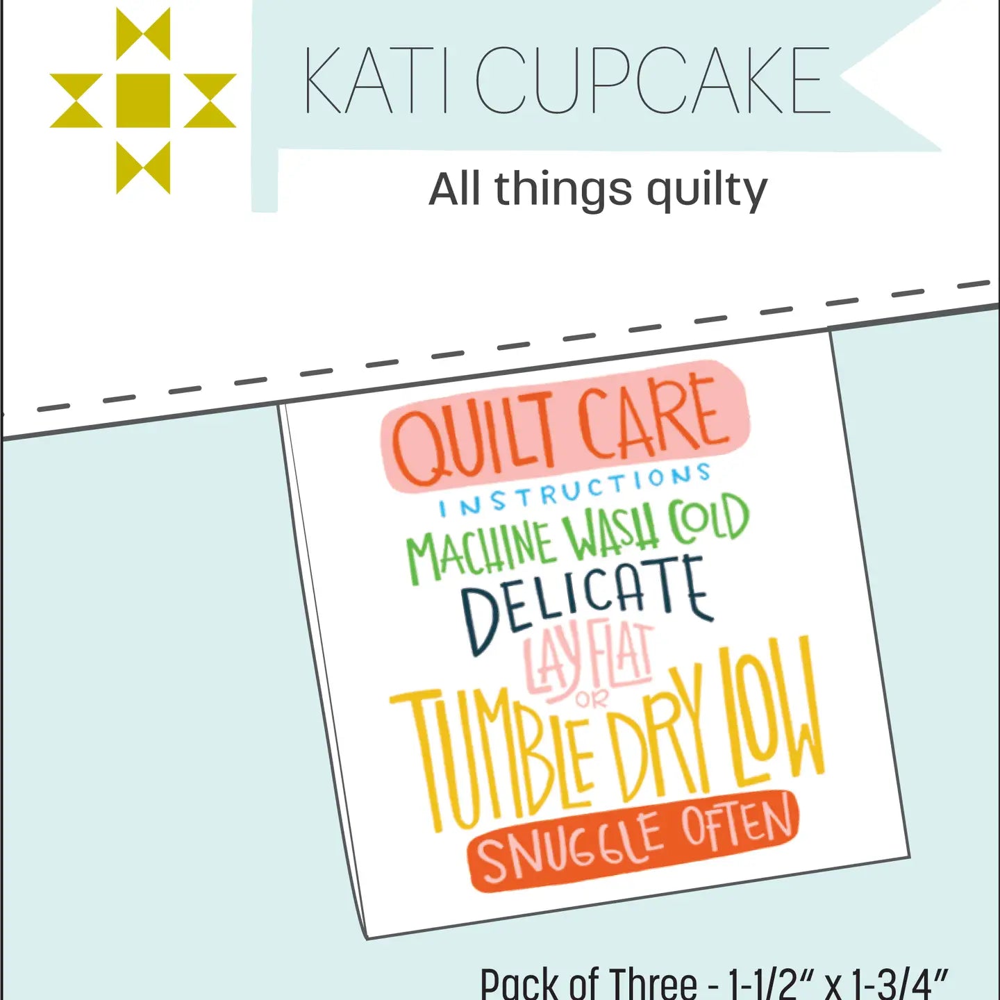 Quilt Care Quilt Tags