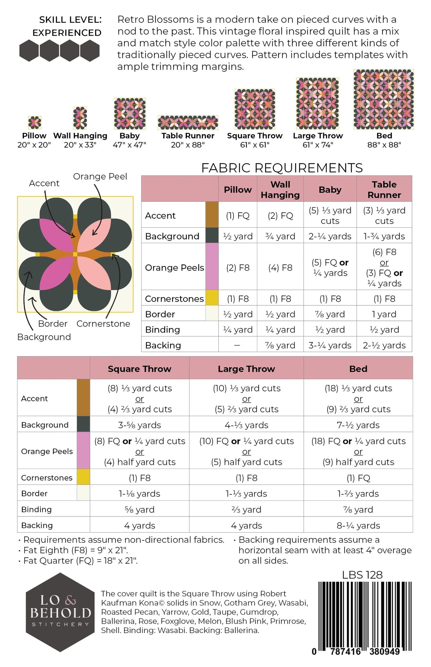 Retro Blossoms by Lo & Behold Stitchery