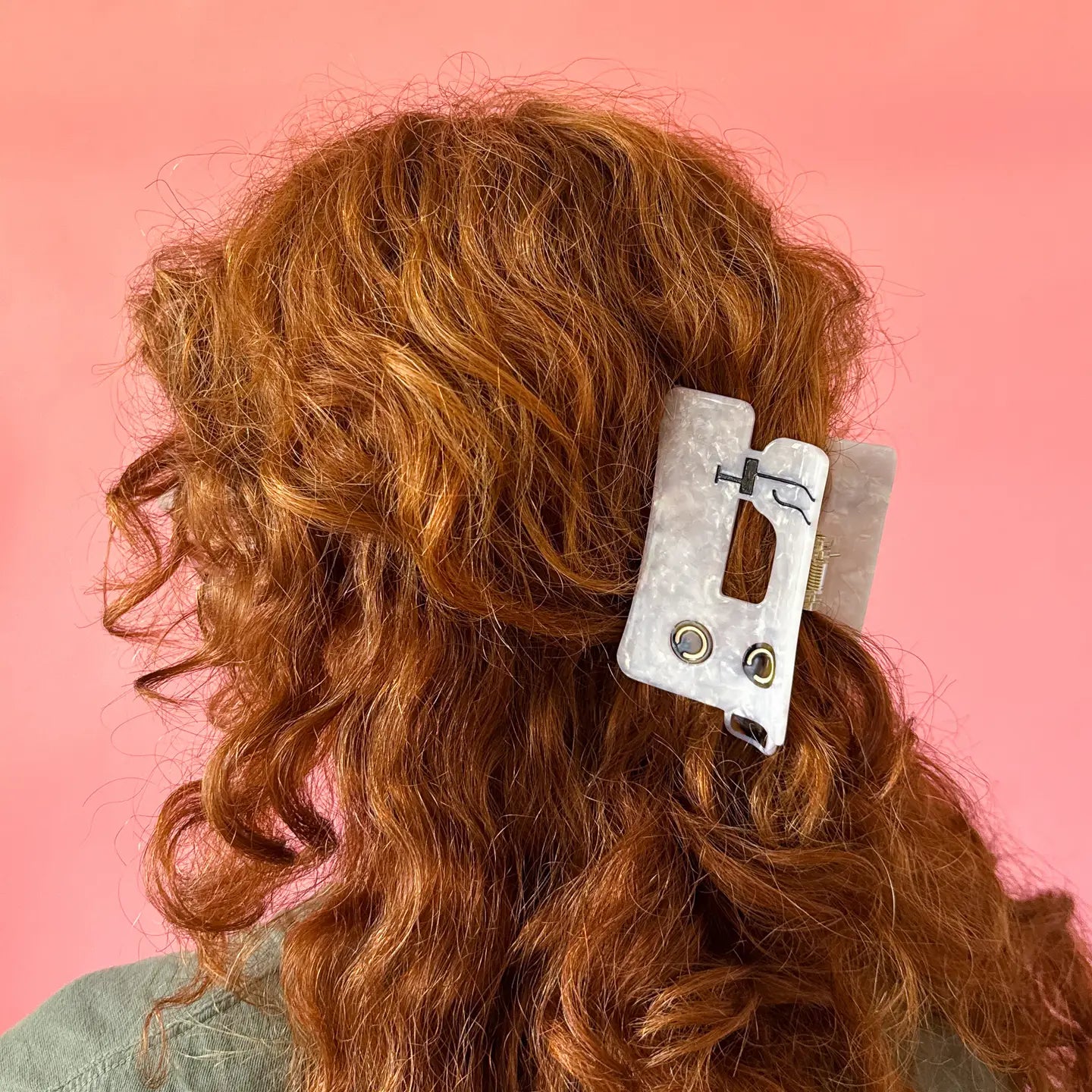 Sewing Machine Hair Claw Clip, Sarah Hearts