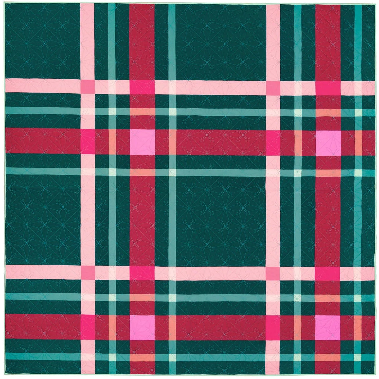 Upscale Plaid Cover Throw Size Quilt Kit