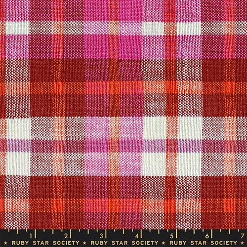 Warp & Weft Mystic Fable Chore Coat Woven Pink Plaid