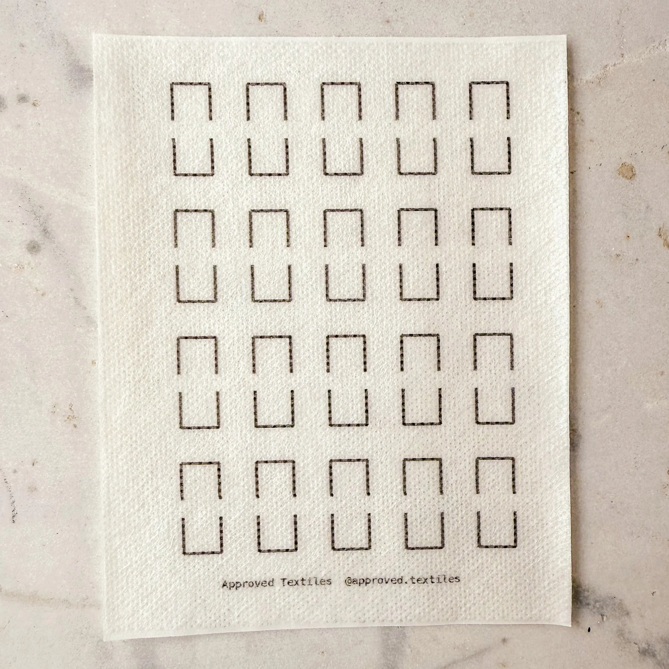 Agnes Martin Mending and Embellishment Transfer