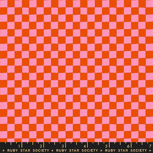 Block Print Warm Red