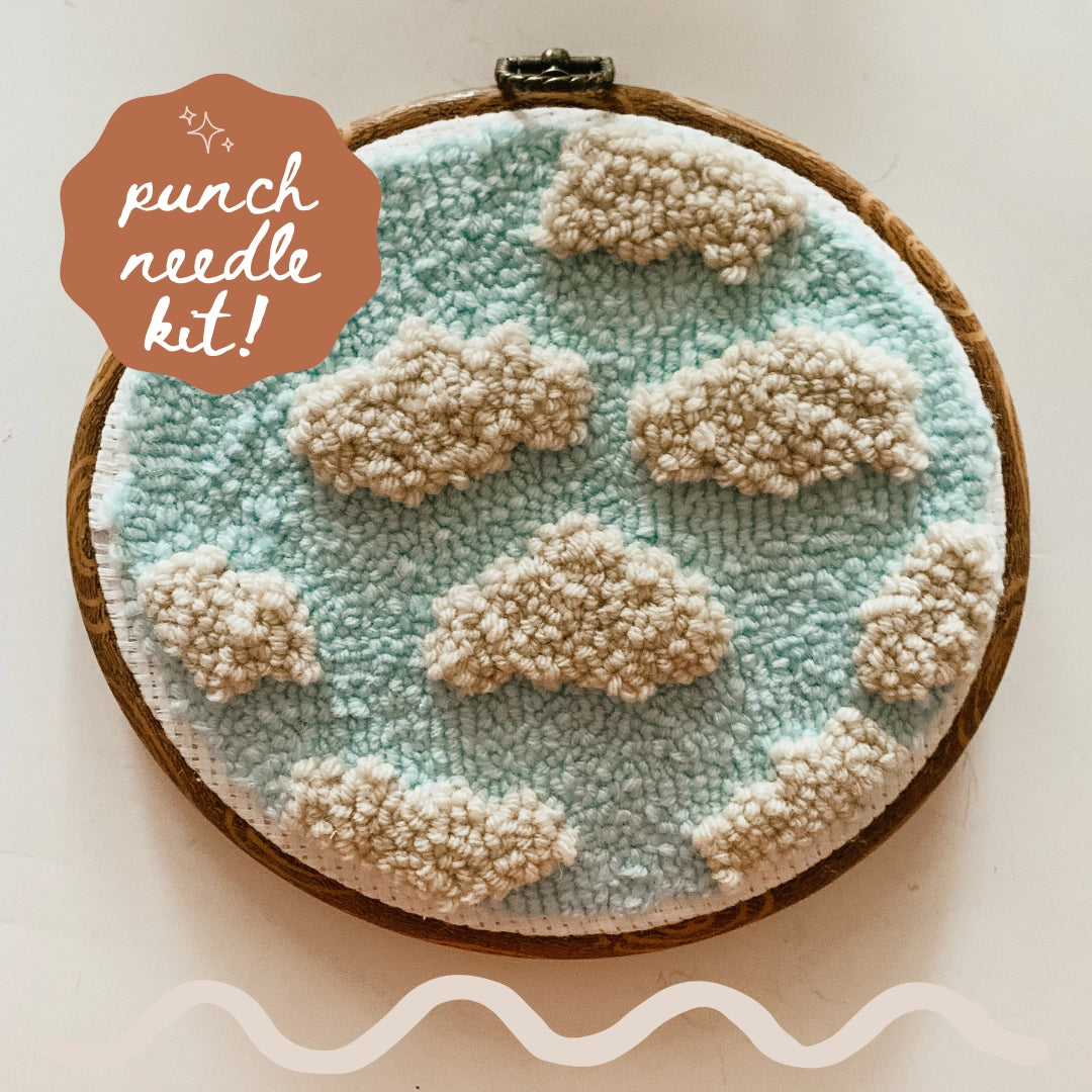 Cloud Beginner Punch Needle Kit