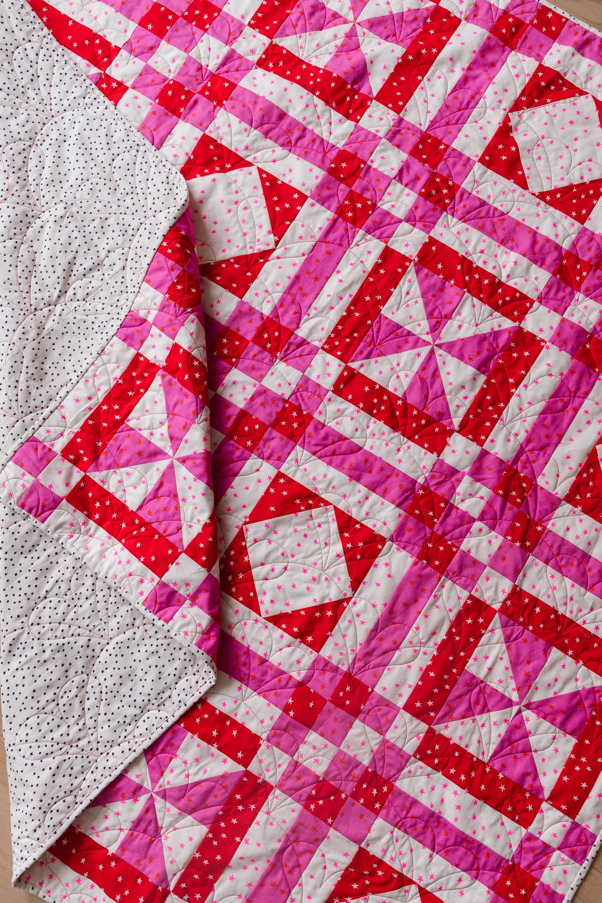 Fairgrounds Throw Size Starry Quilt Kit