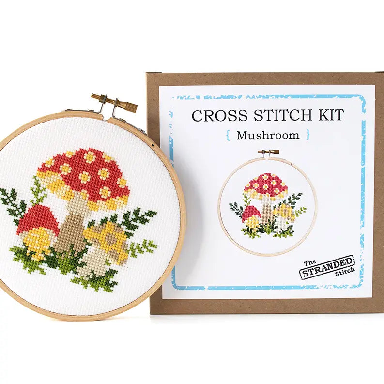 Mushroom Cross Stitch Kit