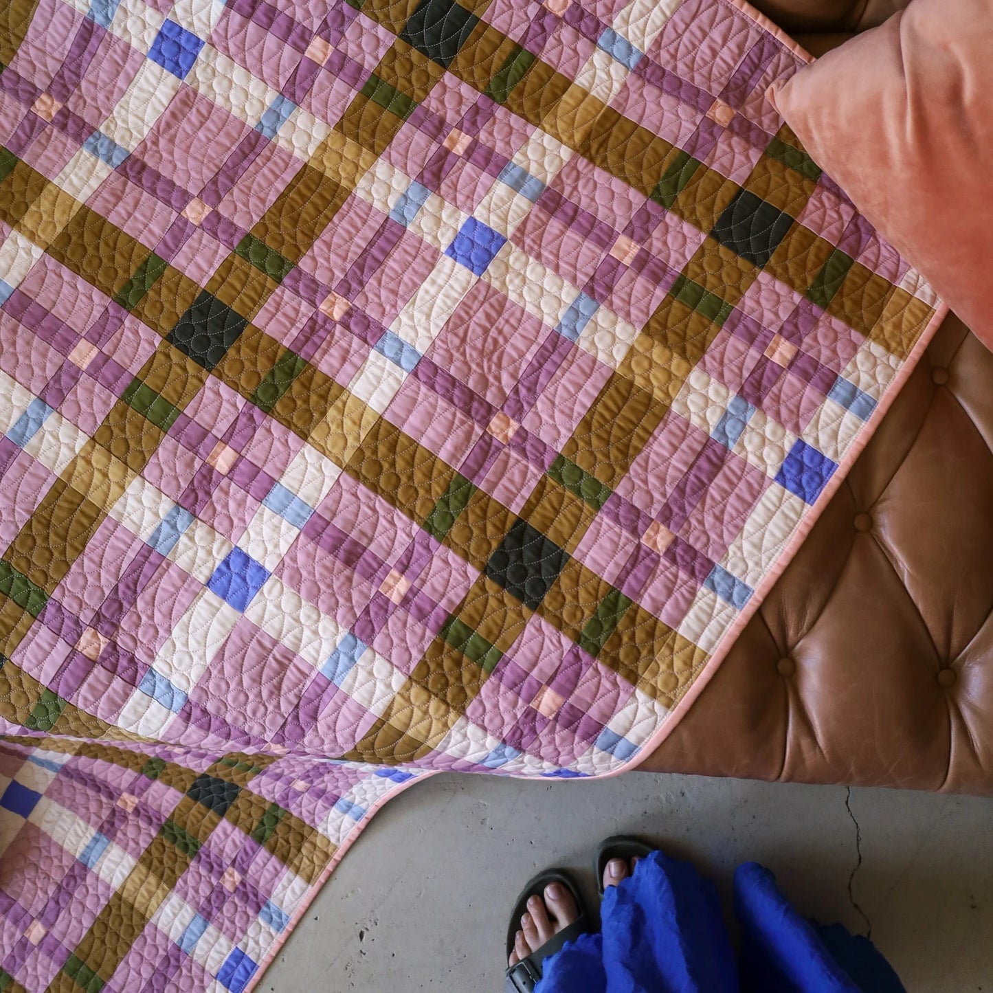 Petite Plaid Sugarplum Version Throw Quilt Kit