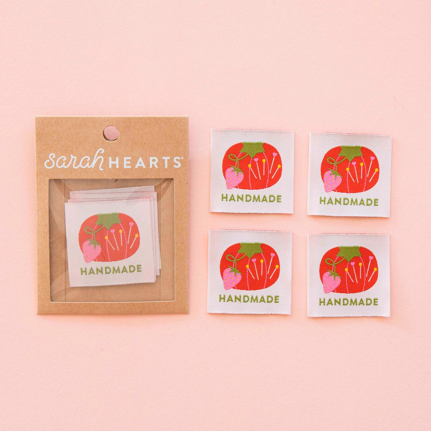 Tomato Pin Cushion Handmade Large Sewing Labels