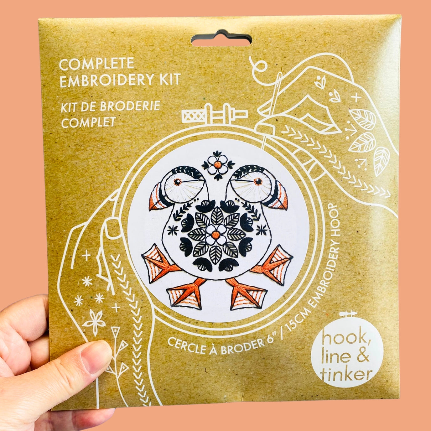 Puffin Complete Embroidery Kit