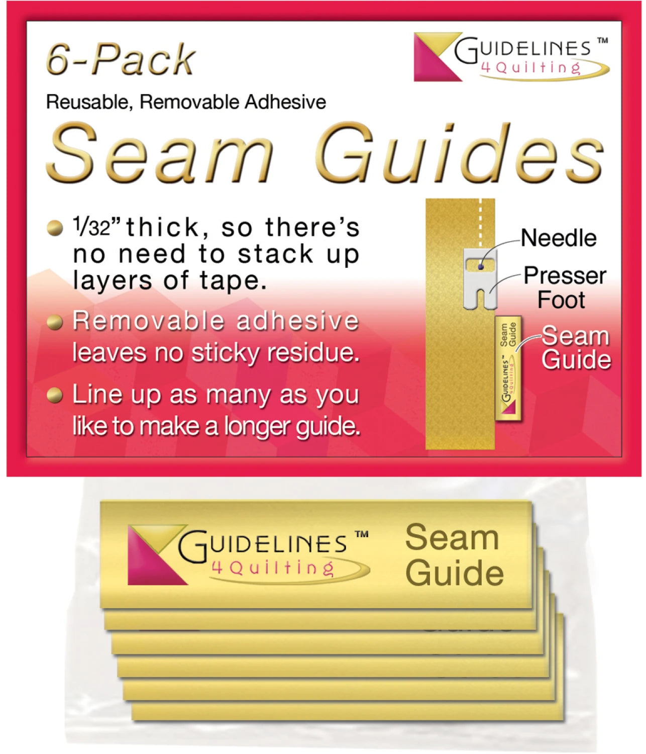 Guidelines Seam Guide 6 pack
