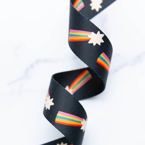 Black Shooting Star 1.5" Webbing