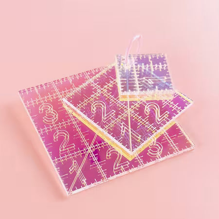 Mini Squares Ruler Set Iridescent
