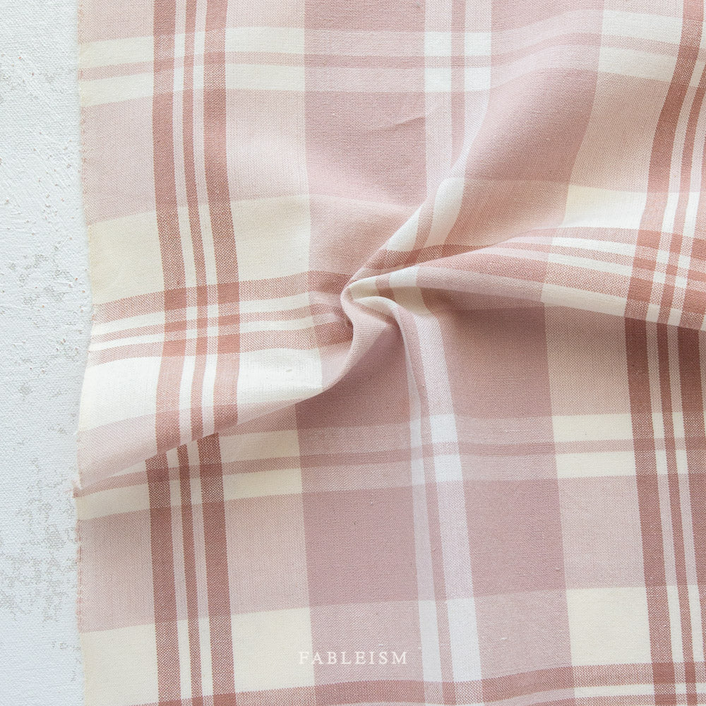 Arcade Plaid Woven in Soft Rose