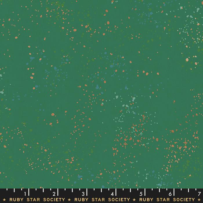 Speckled Metallic Emerald Green