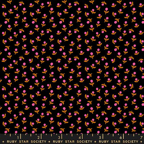 Sprout Ditsy Floral Black