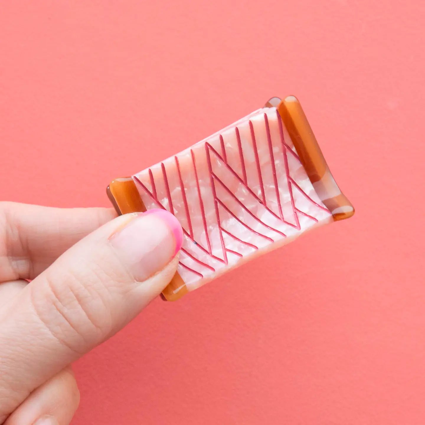 Thread Spool Mini Hair Claw Clip