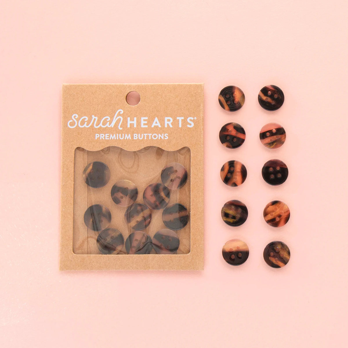 Tortoise Shell Small 5/8" Buttons