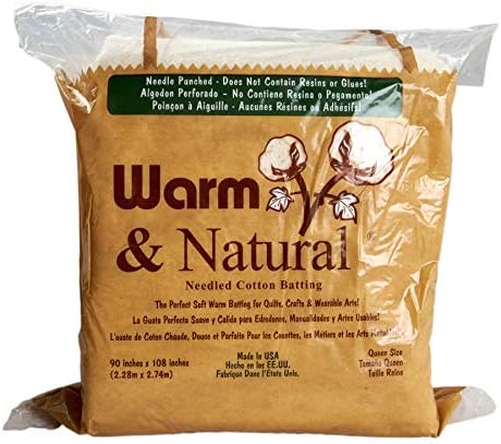 Warm and Natural Cotton Batting, Queen Size