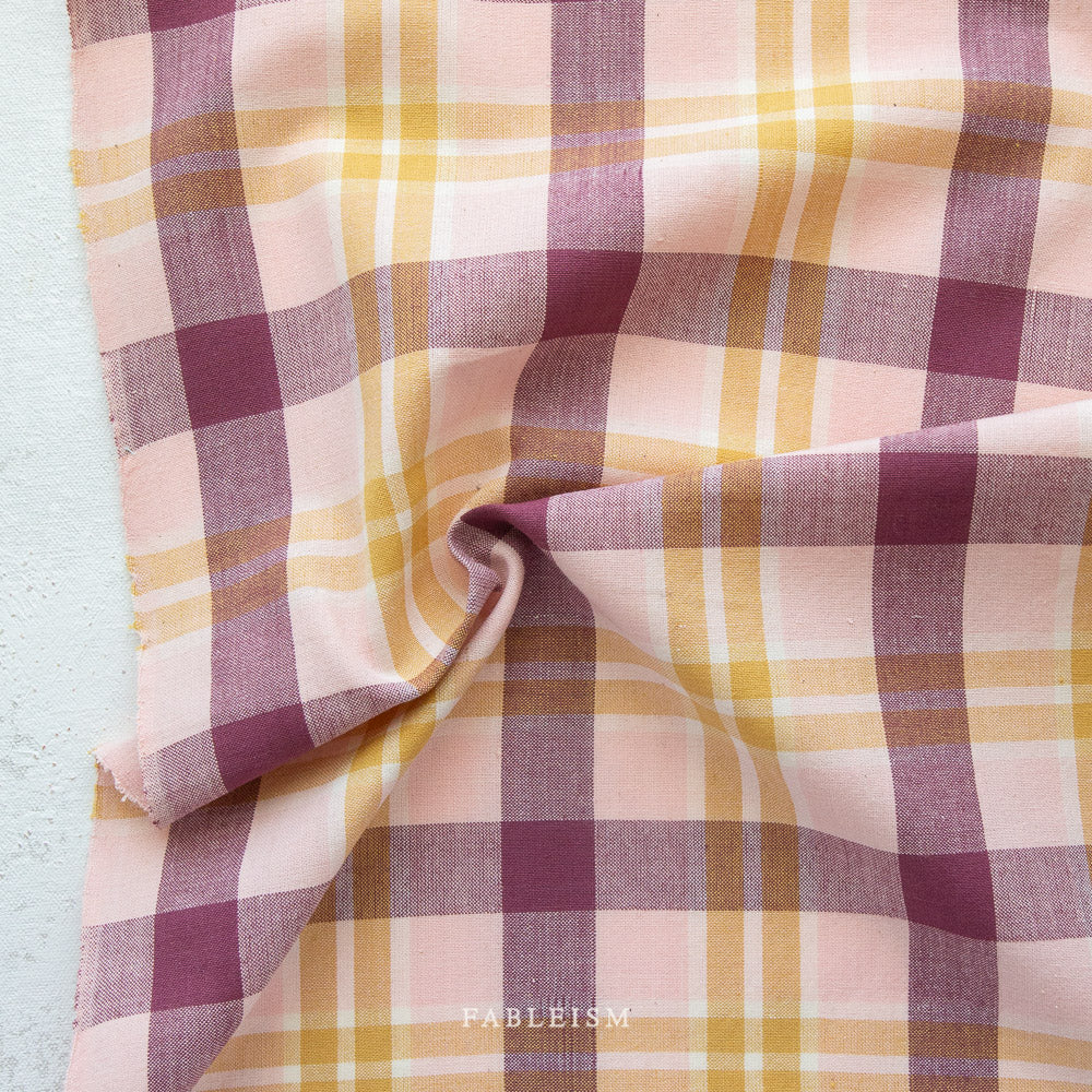 Arcade Plaid Woven in Wildberry