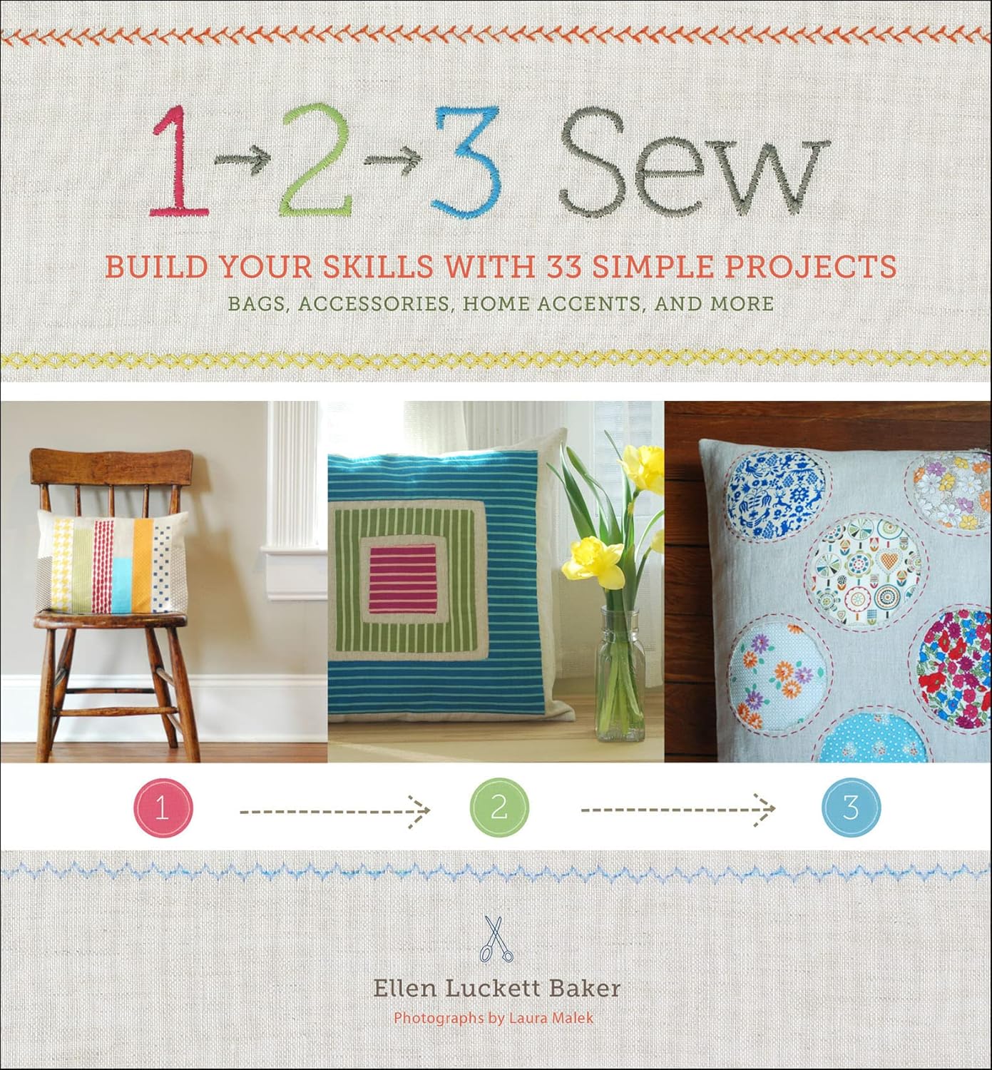 1,2,3 Sew: Build Your Skills with 33 Simple Projects by Ellen Luckett Baker